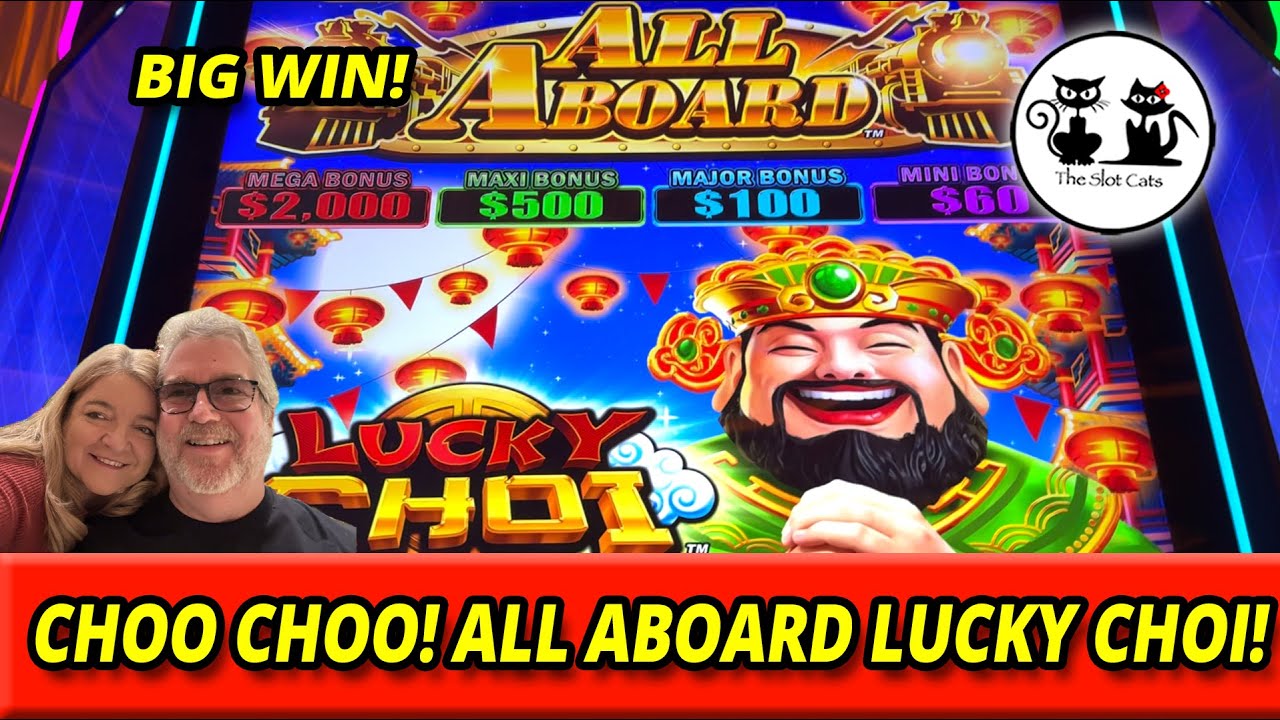 NEW ALL ABOARD SLOT! LUCKY CHOI! PLUS BIG WIN ON PLANET MOOLAH! theslotcats Video