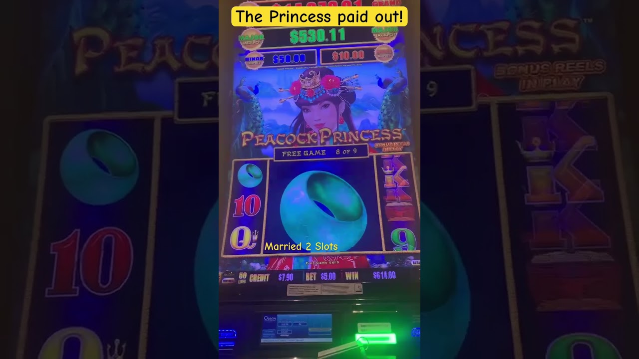 HUGE ORBS & BIG BONUS WIN on Peacock Princess! #casino #slots #dragonlink #married2slots #shorts Video
