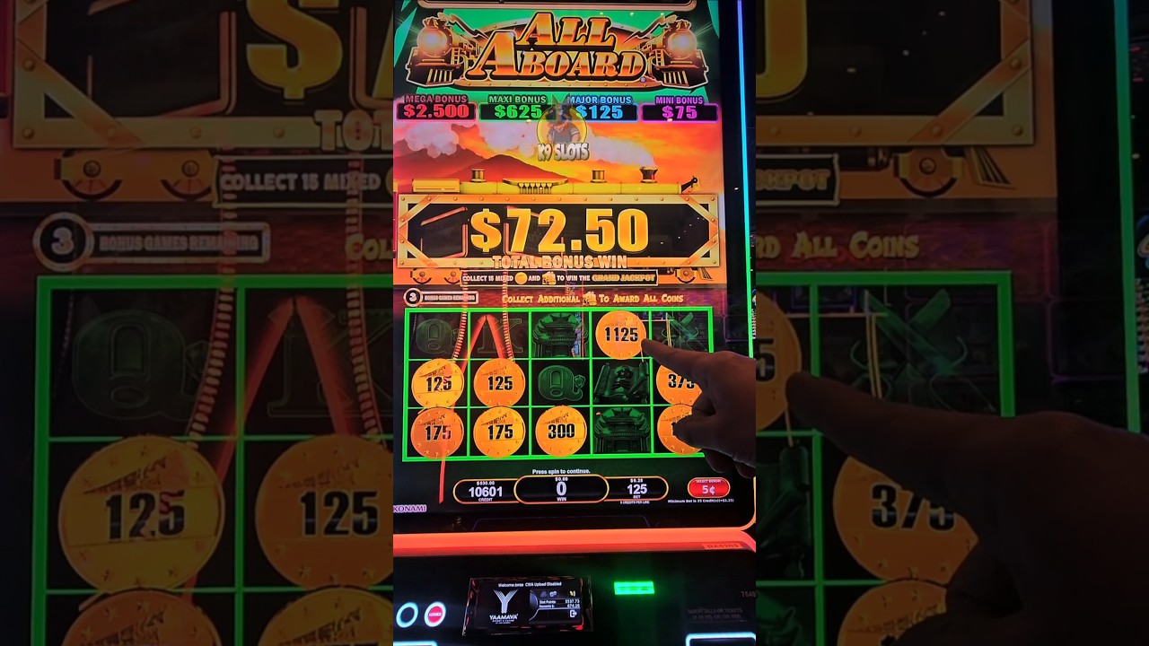 Big Win MAXI JACKPOT on all aboard Video