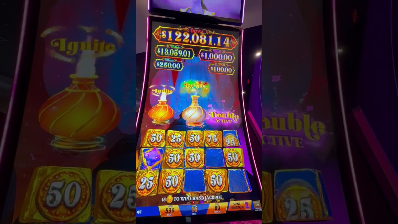 High Stakes Slot Bonus!!! Myster of the lamp Big Win! slots win jackpot lucky casino winstar Video