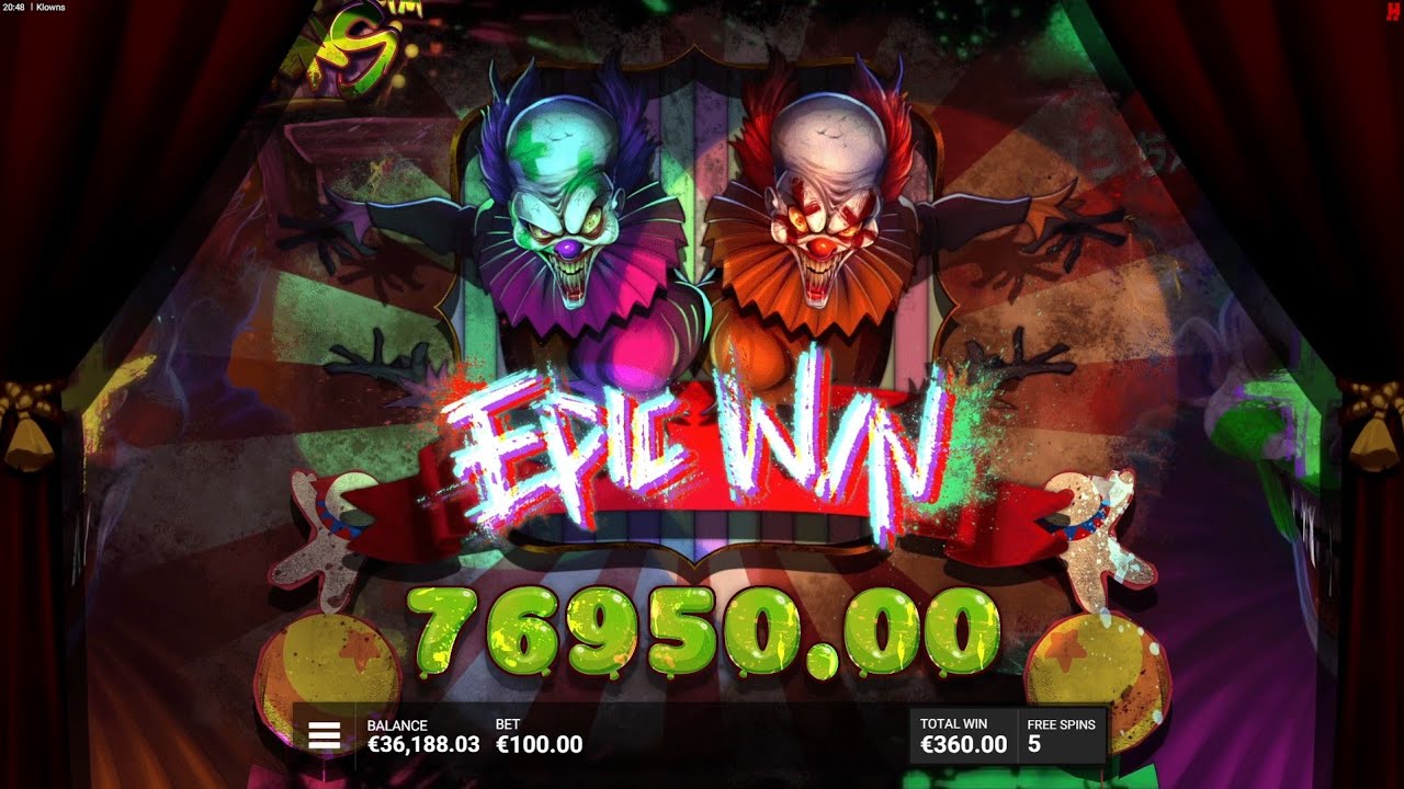 Klowns Slot Bonus Game Big Win x811 Online Casino Video