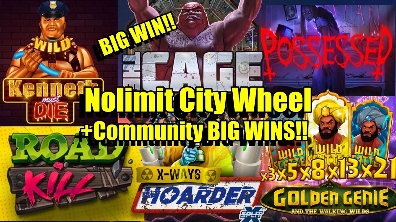 Bonus Compilation + Nolimit City Random Slot Wheel The Cage Maxed +Community BIG WINS!! & Much More Video