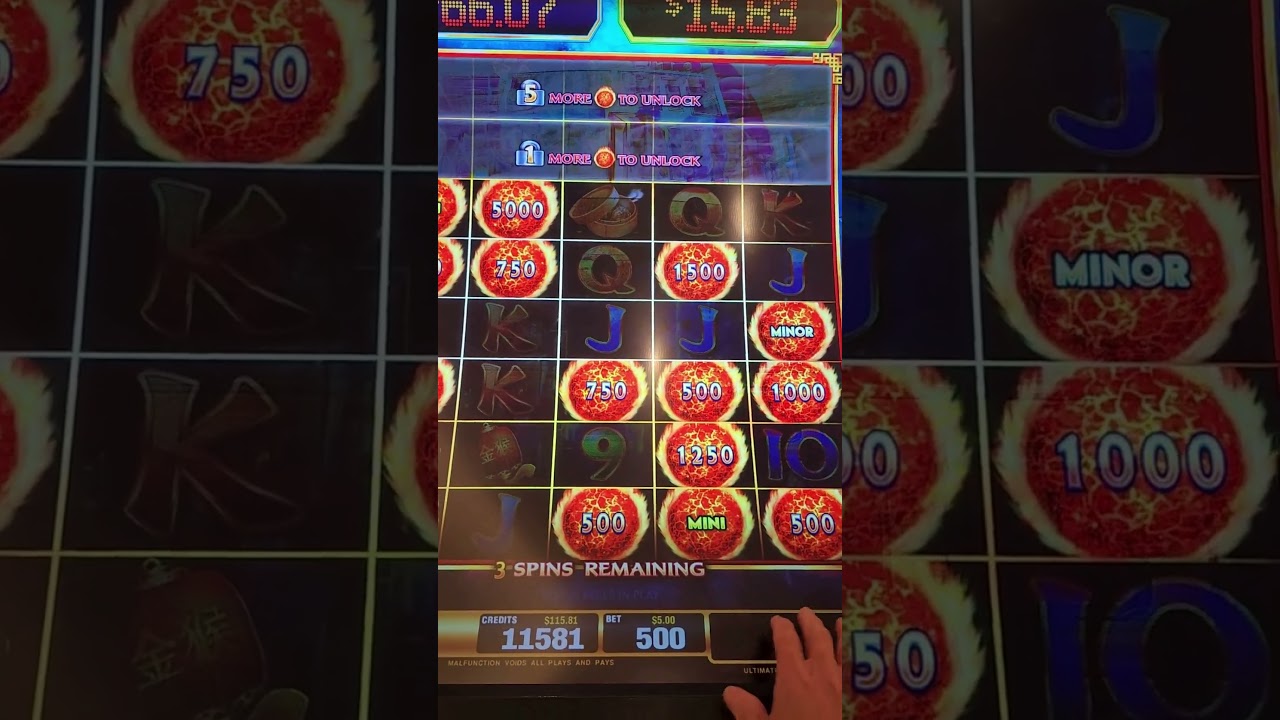 BIG WIN On FIRE LINK Slot Machine - SunFlower Slots Short Video