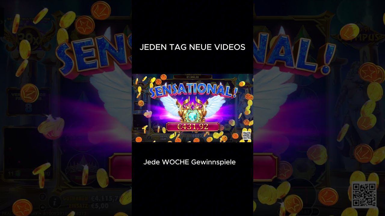 BIG WIN !!! GATES OF OLYMPUS !!! MEGA MULTI MEGA TUMBLE #slot #onlinespiel #casinogaming Video