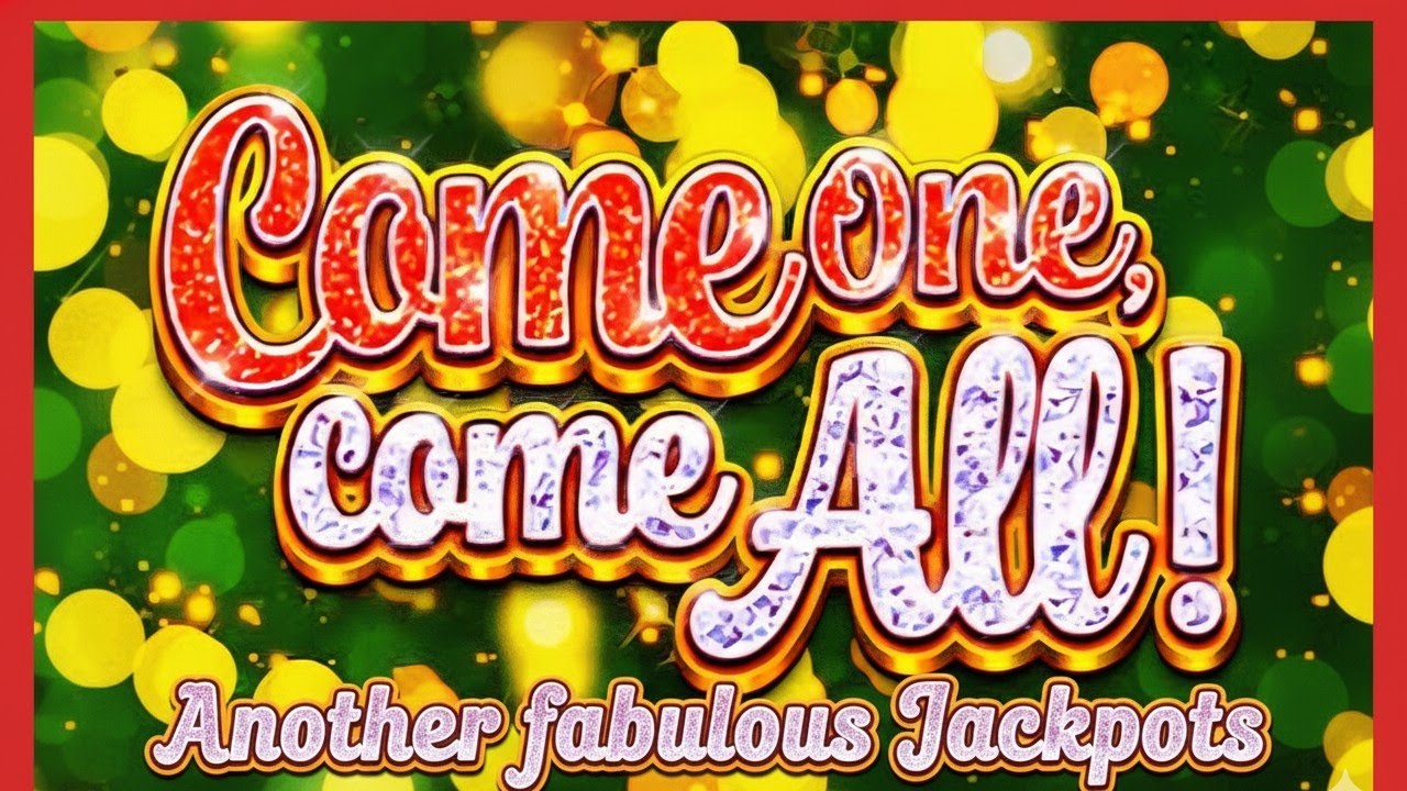 FABULOUS JACKPOT! COME ONE COME ALL jackpot handpay bigwin slot pokies hugewin Video