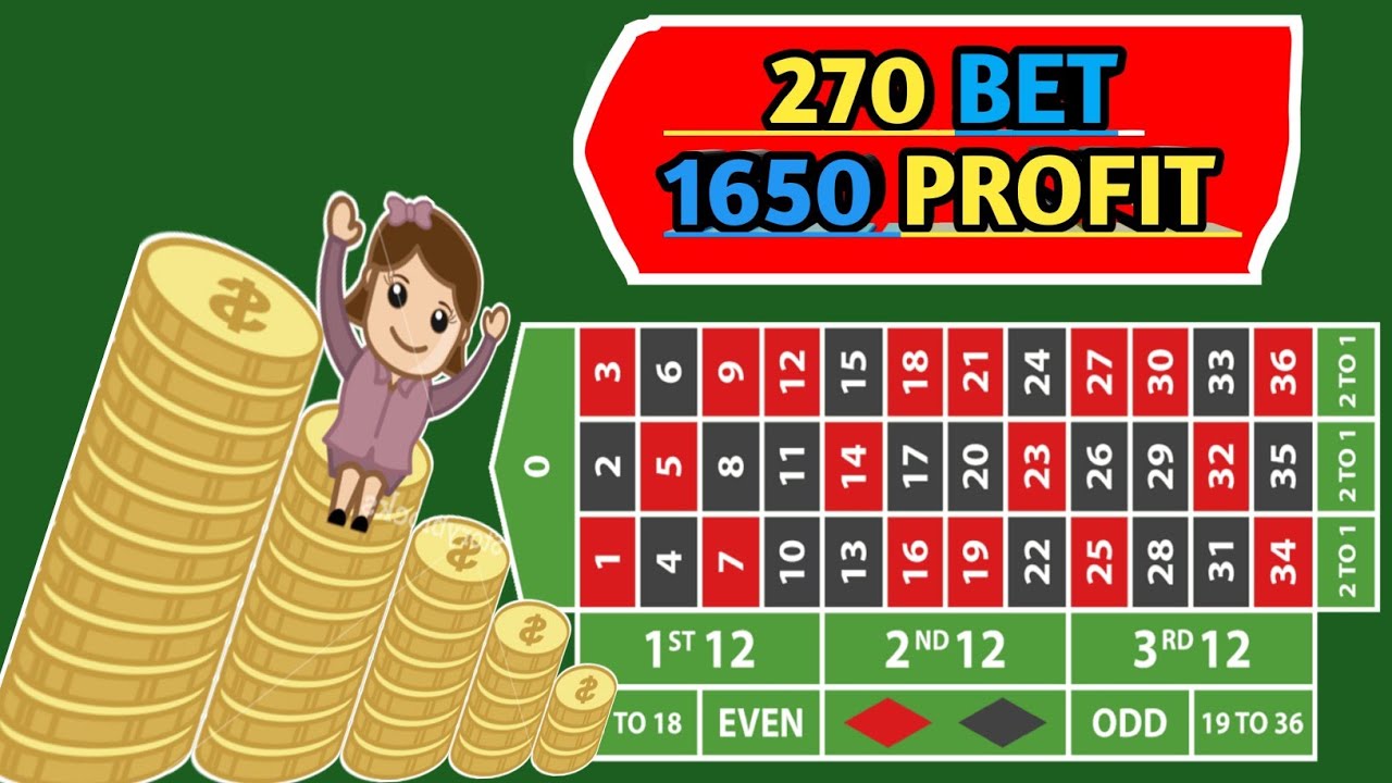 270 BET 1650 PROFIT ROULETTE STRATEGY TO WIN / CASINO ROULETTE #MONEY #CASINO #VIRAL Video