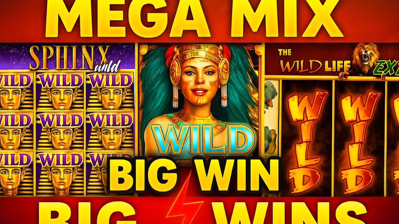 MEGA MIX BIG WIN SLOT IGT SPHINX WILD , MEDUSA QUEEN OF STONE SPHINX , WILD LIFE Video