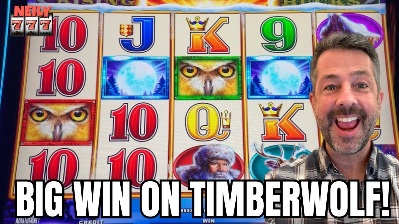I GOT LUCKY!! TIMBERWOLF TRIPLE POWER SLOT gave me a BIG WIN! Video