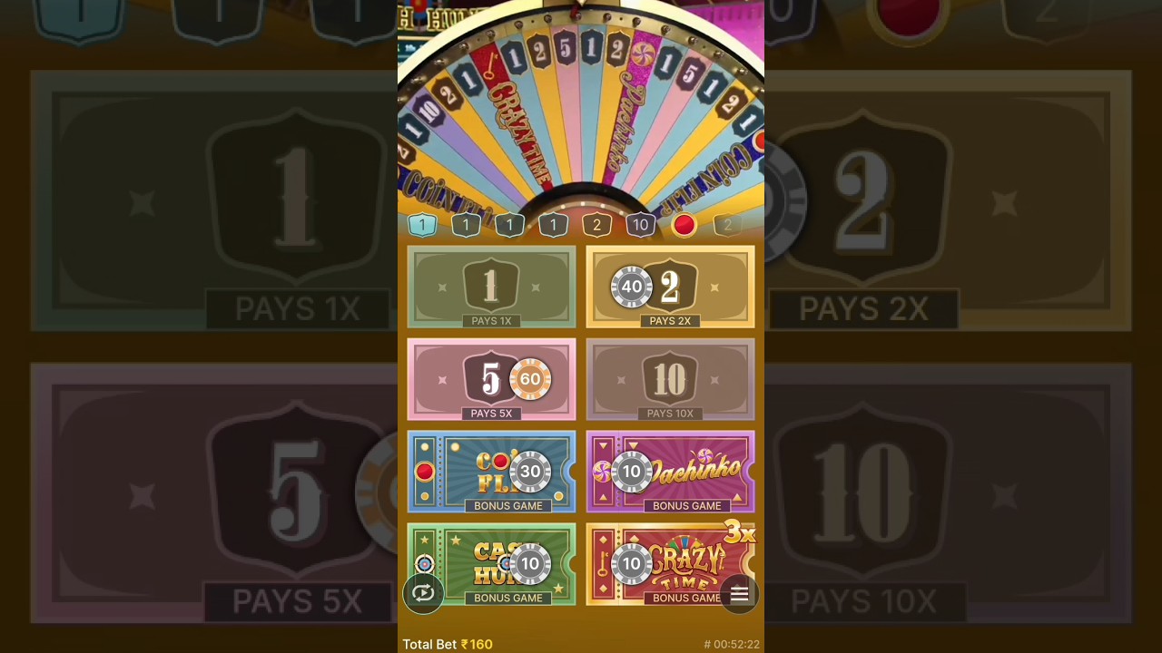 Crazy time biggest win 50x in crazy time #crazy time #live casino #viral #shorts Video