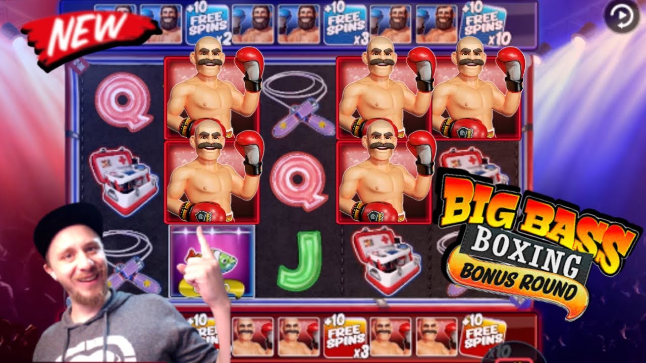 HUGE WIN & BUYING THE SUPER ON NEW BIG BASS BOXING BONUS ROUND SLOT MACHINE!! DOUBLE x ROUND!! Video