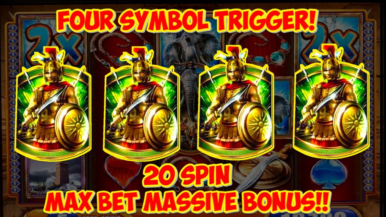 SYMBOL TRIGGER MASSIVE MAX BET BONUS on Alexander The Great Slot! - WMS Classic Live Play HUGE WIN Video