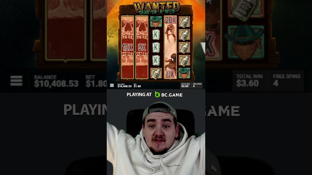 WANTED DEAD OR A WILD - BIG WIN (BCGAME casino) shorts Video