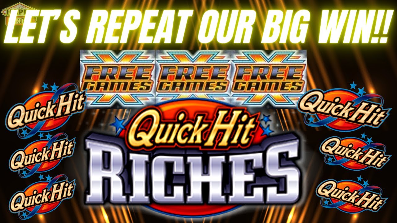 FREE GAMES BONUS on QUICK HIT RICHES! Let's repeat our BIG WIN@palacasinosparesort! FAST SPINS WORK! Video