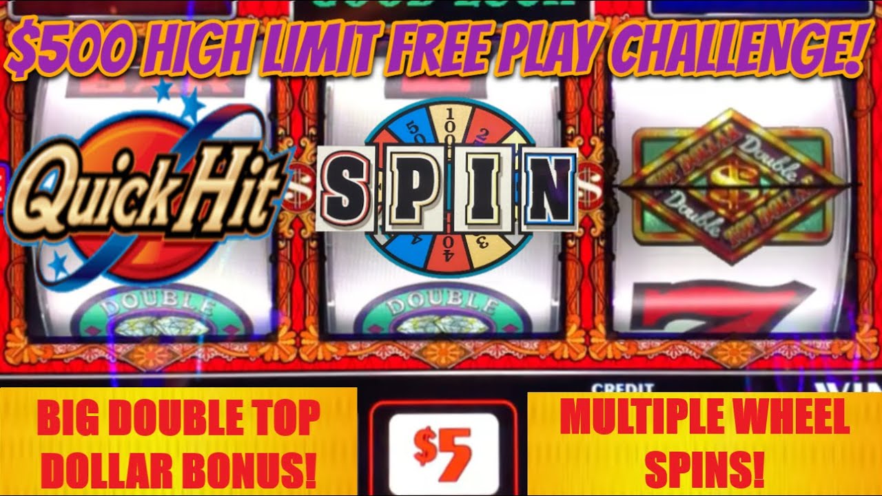 $500 HIGH LIMIT FREE PLAY CHALLENGE! Big wins! Video