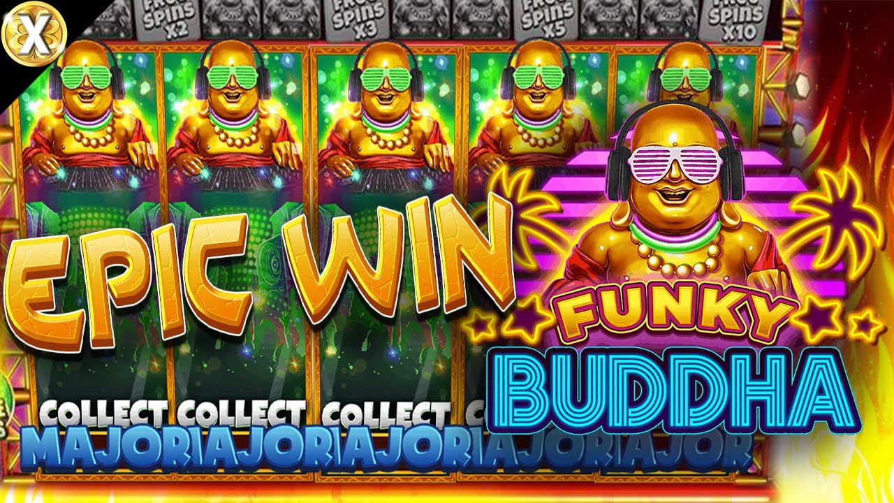 EPIC Big WIN New Online Slot Funky Buddha Blueprint Gaming (Casino Supplier) Video