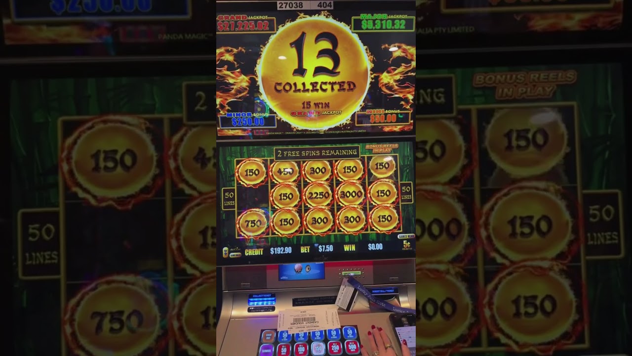 The BIG WIN on Dragon Cash Slot Machine #slot #casino#bonus Video