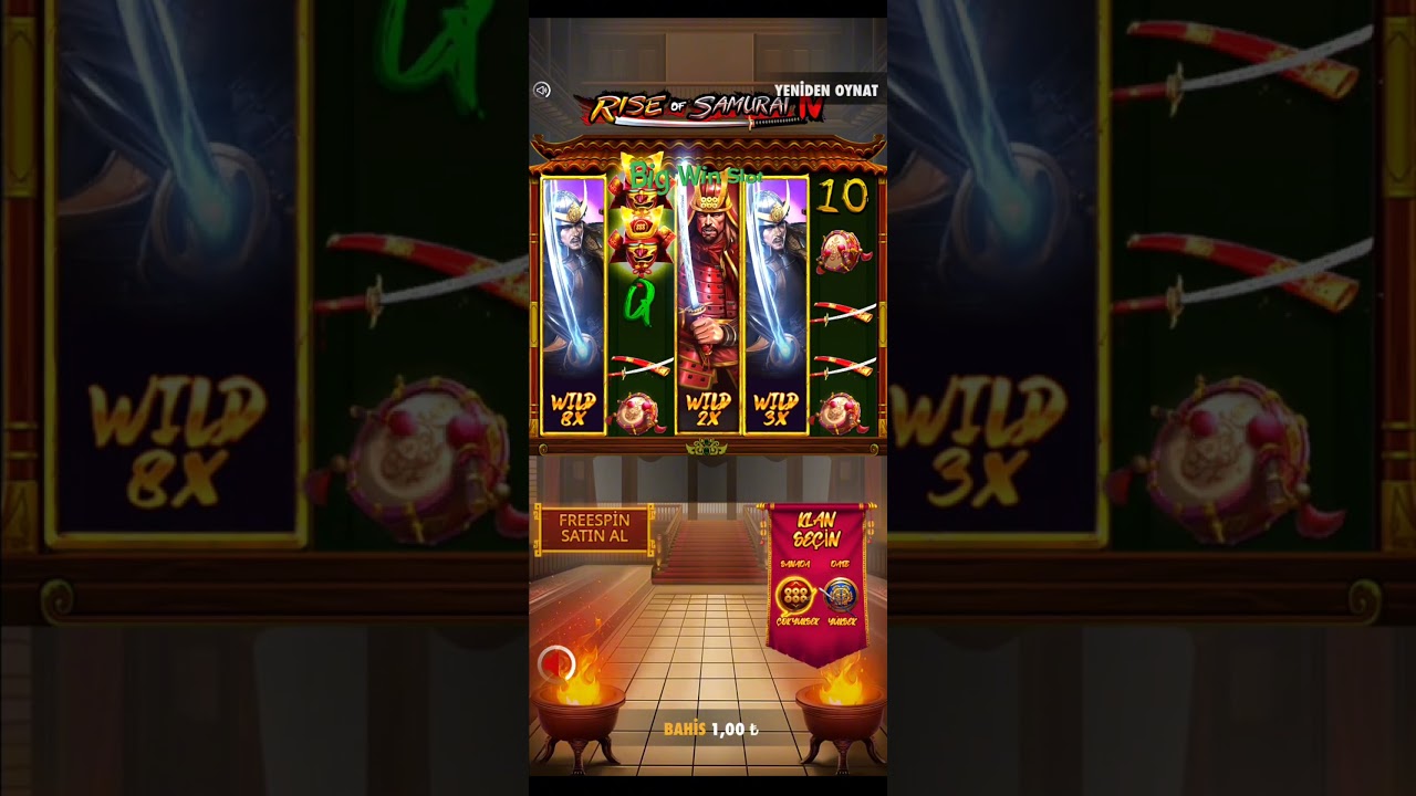 RİSE OF SAMURAI & BİG WİN - CASİNO SİTELERİ slot güvenilirbahissiteleri casinositeleri shorts Video