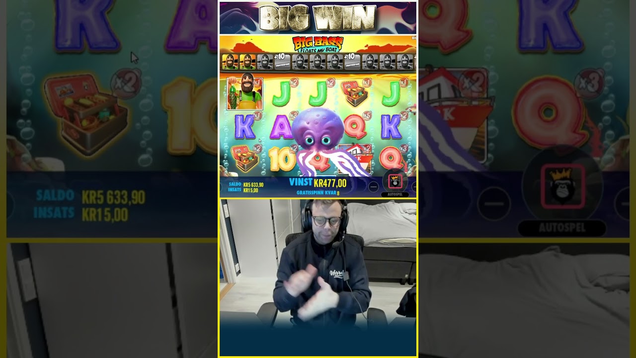 BIG WIN Big Bass Floats My Boat @sveacasino_se #bigwin #bigwincasino #massivewin #slots Video