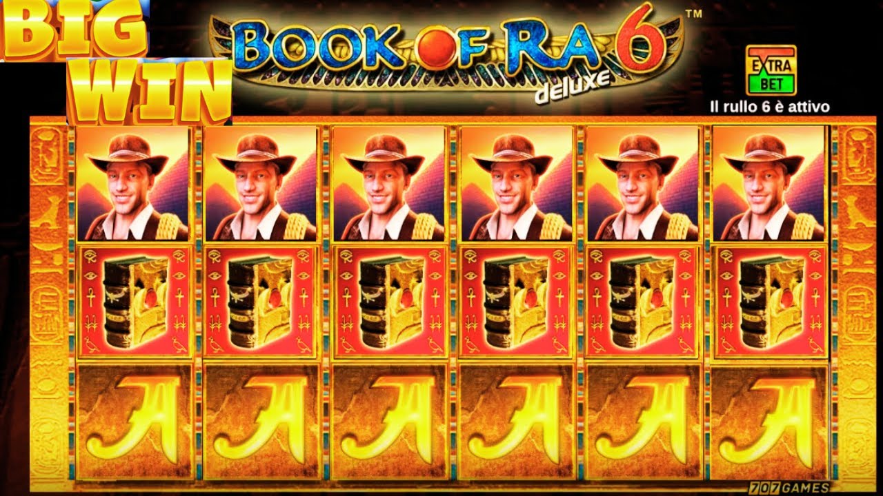 BIG WIN Slot on FREE SPINS Book of Ra Deluxe Video