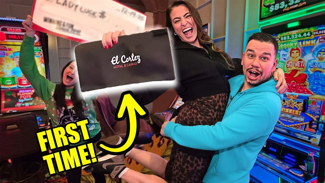 I Won My st EVER Big Money Bag at El Cortez!!! Video