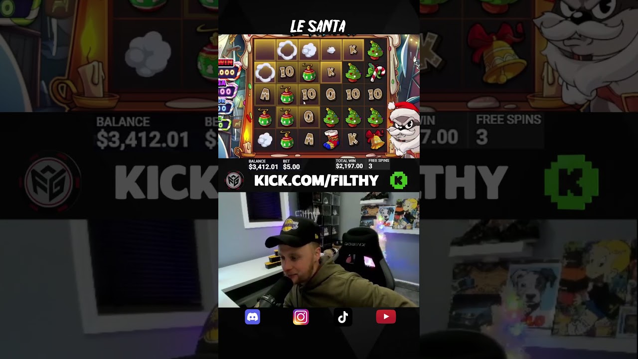 LE SANTA SLOT DROPS PRESENTS RAINBOWS AND BIG WINS shorts santa bigwins win slots slot Video