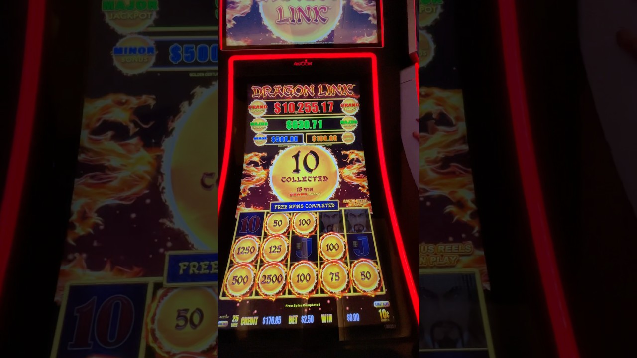 cent HUGE WIN! dragonlink slotmachine jackpot bigwin lasvegas casino Video