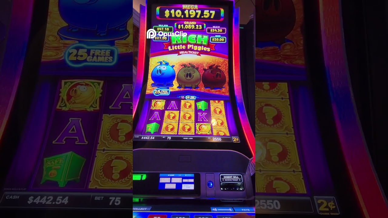 Rich Little Piggies HUGE Casino Win! Slot Machine Free Games! Video