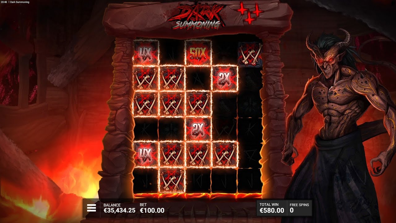 Dark Summoning Slot Bonus Game Big Win x2048 Online Casino Video