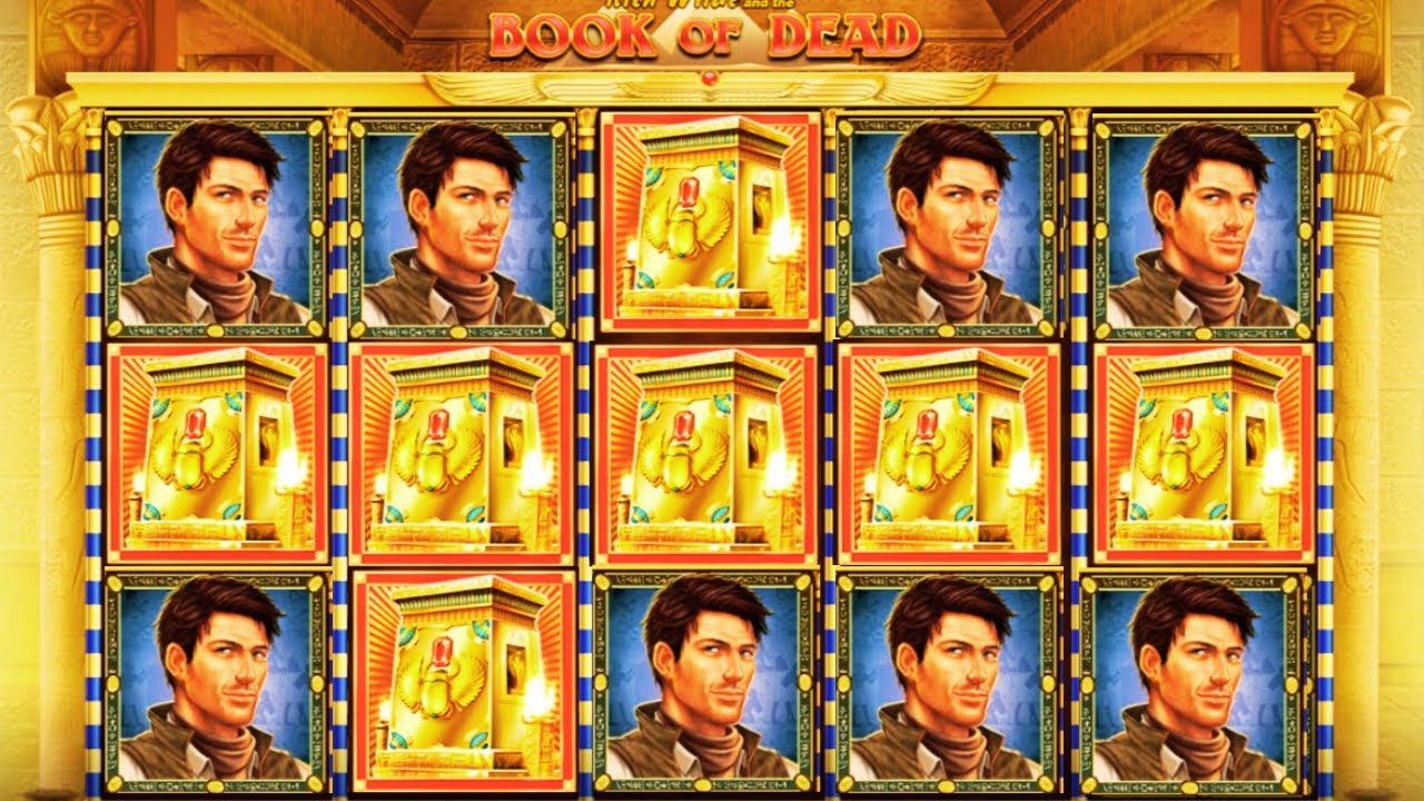 Casino Slot BIG WIN Book of Dead Free Spins Feature! Video