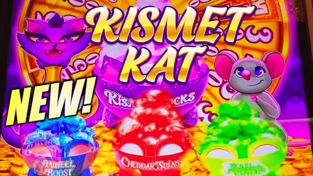 NEW & IMPROVED!! BIG WIN!! WHISKER WHEELS KISMET KAT LOCKS Slot Machine (Aristocrat Gaming) Video