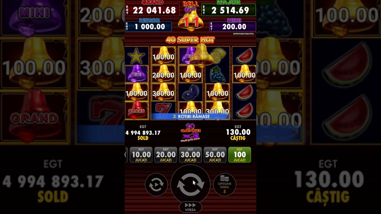 Super Hot Bell Big Win Slot Lucky Spin Shorts Video