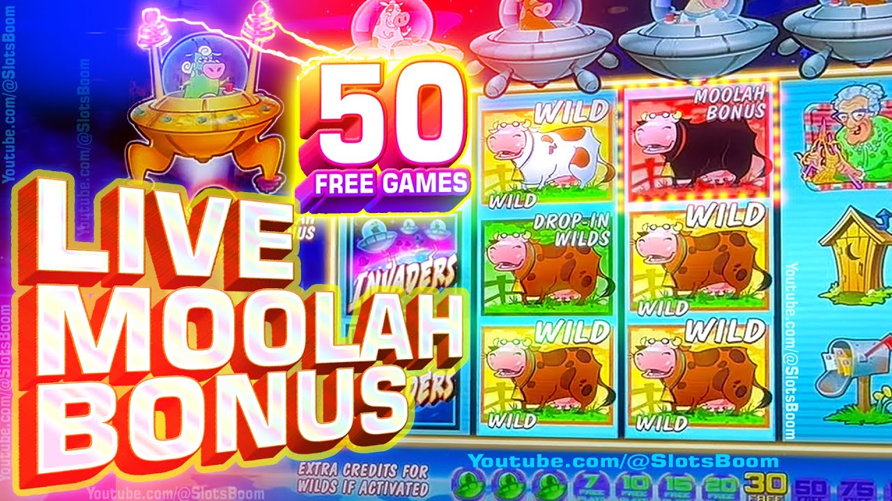 BIG WIN SESSION!! LIVE BONUSES on INVADERS ATTACK FROM THE PLANET MOOLAH - CASINO SLOTS Video