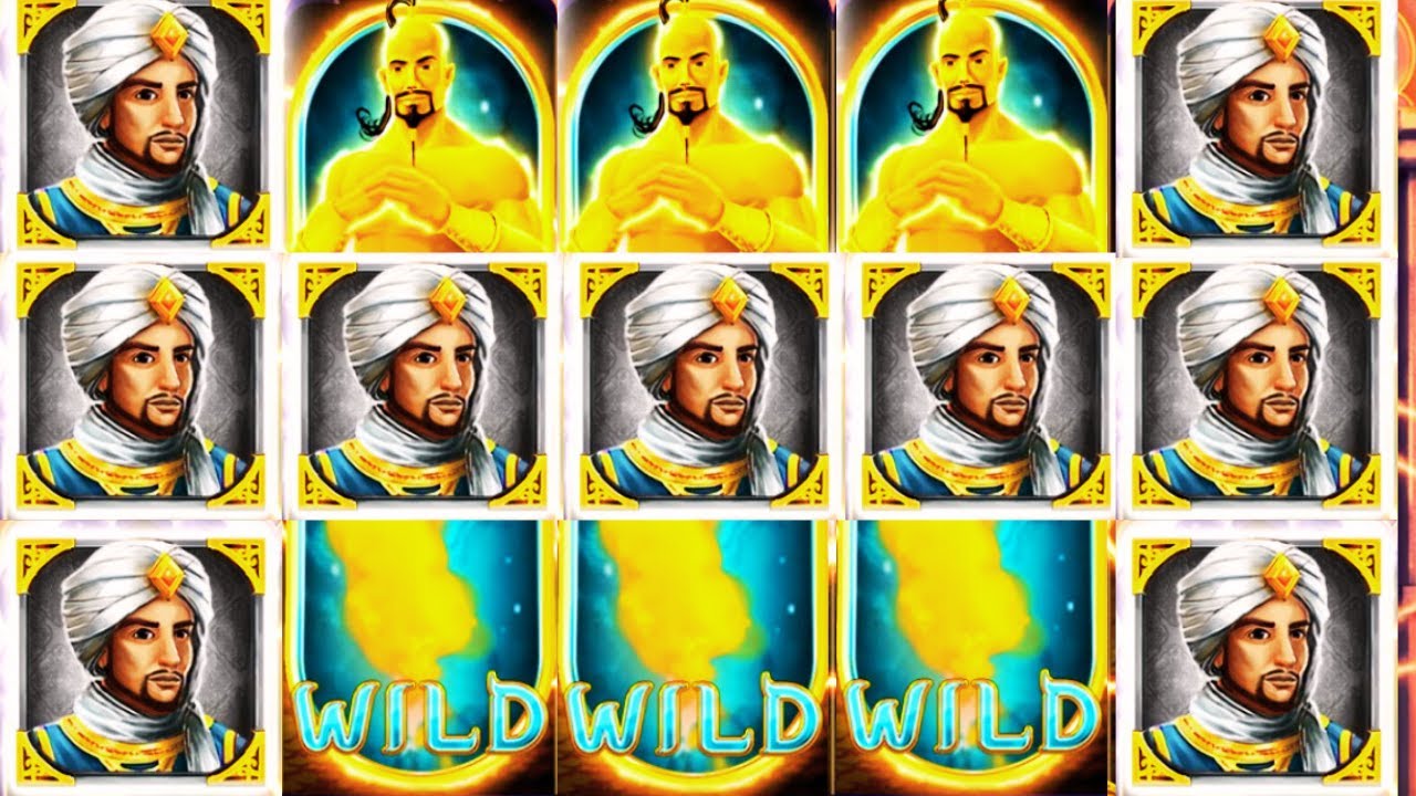 BIG WIN SLOT ALADDIN AND THE GOLDEN PALACE Magic Bonus & Free Spins Treasure! Video