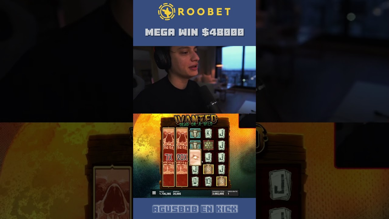 Agusbob Have BIG WIN Wanted #xposed #casino #slots #wanted #roobet #agusbob #xqc #biggboss #bigwin Video