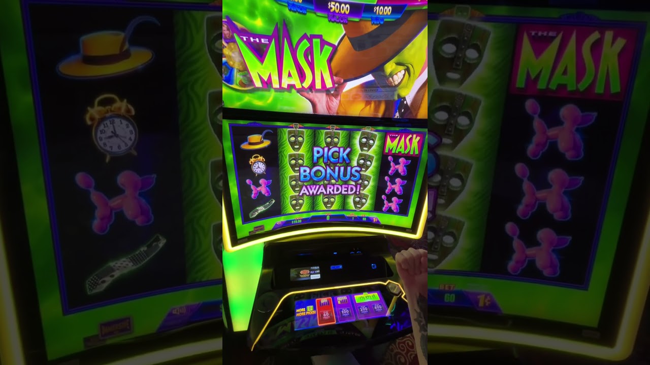 Somebody Stop Me! THE MASK SLOT MACHINE Big Win Bonus Jim Carrey Cameron Diaz Movie Video