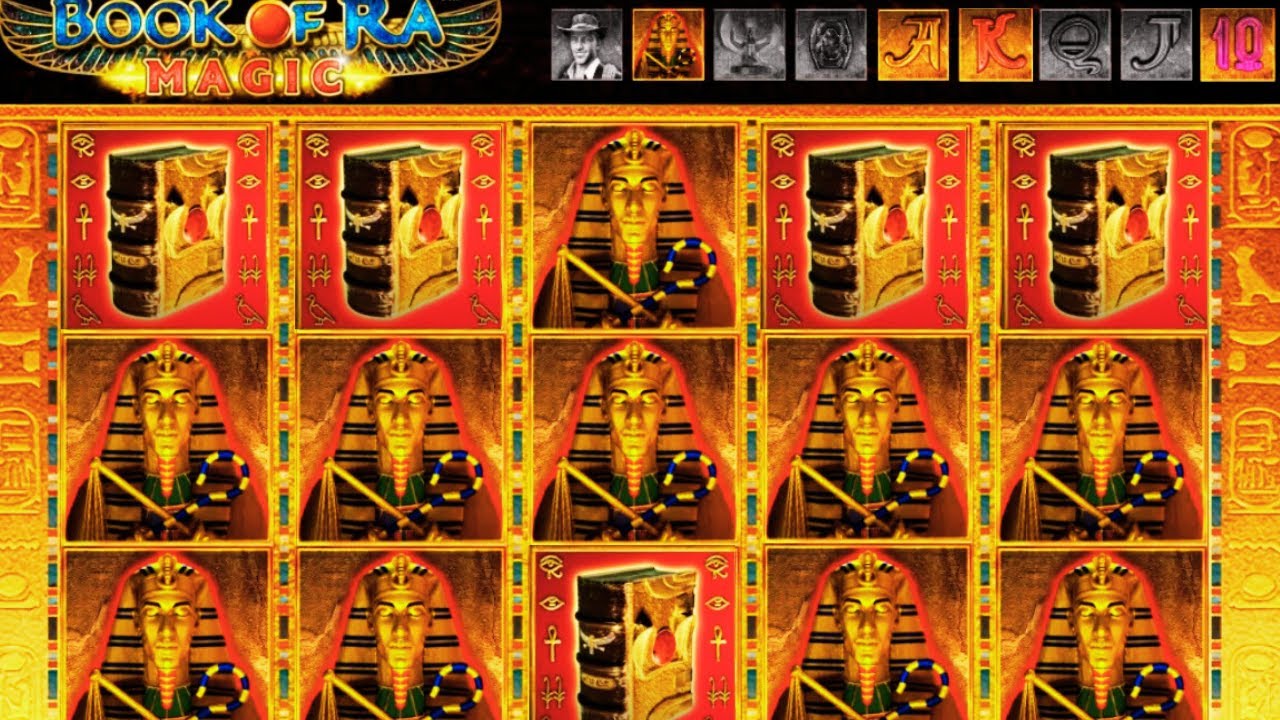BIG WIN on BOOK OF RA MAGIC SLOT FREE SPINS REVEAL MULTIPLE EXPANDING SYMBOLS! Video
