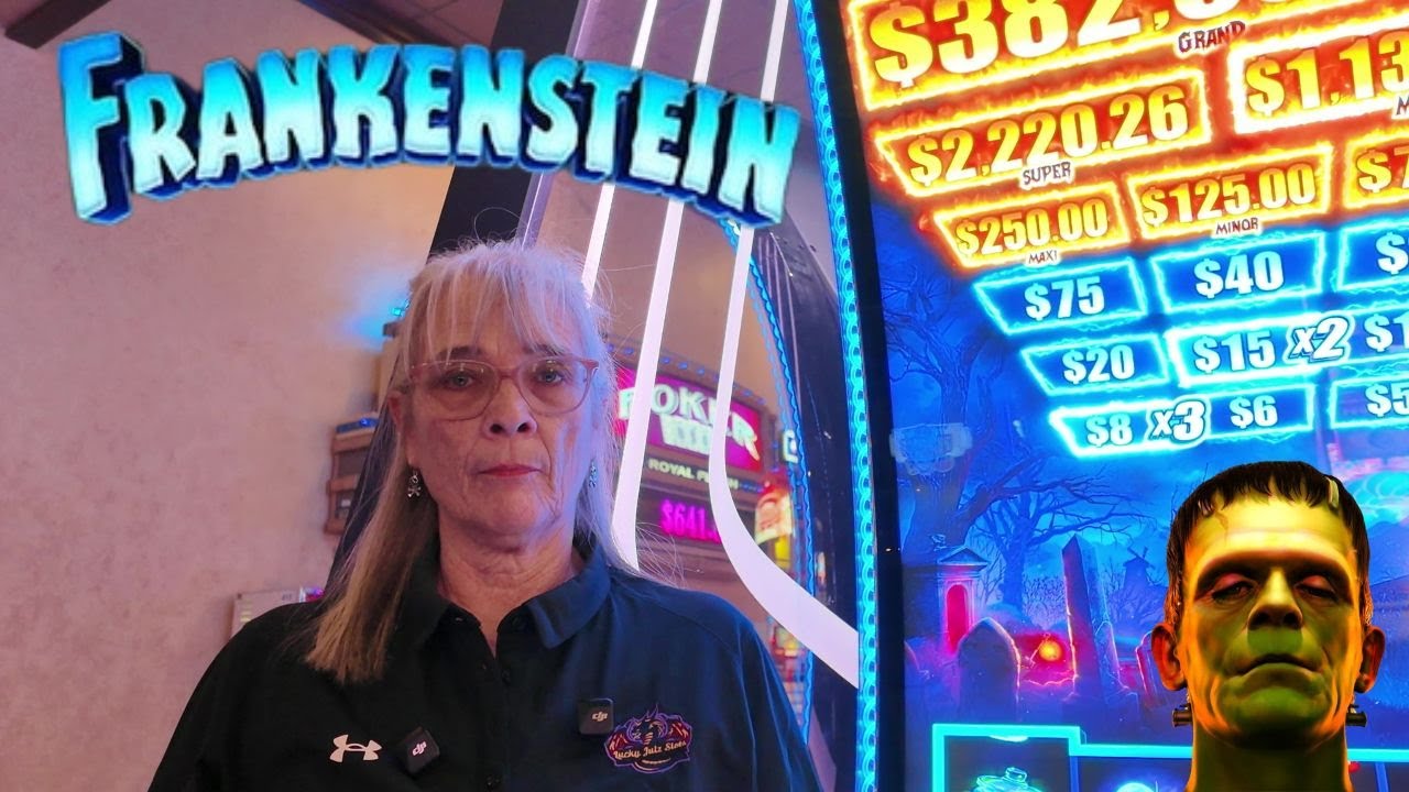 I NEED MORE POWER!! FRANKENSTEIN Slot Machine BIG WINS! Video