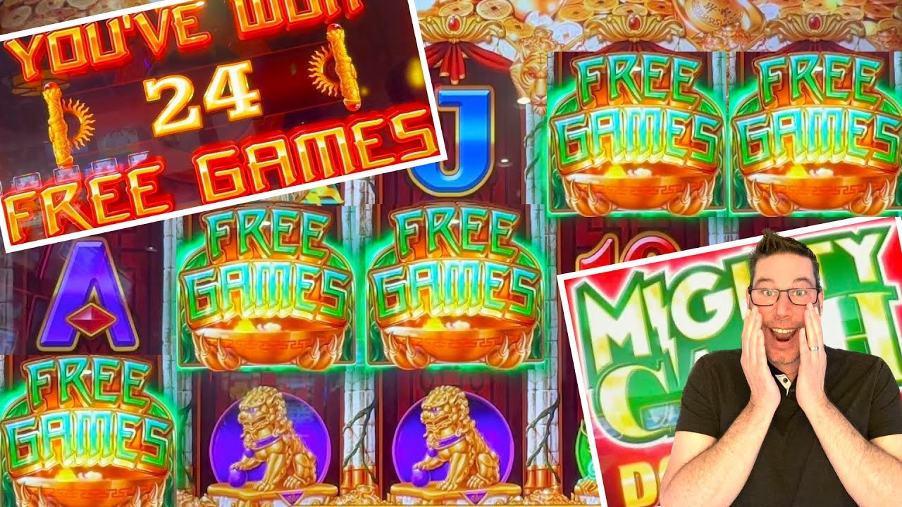 5 Symbol Trigger BONUS & BIG WINS!!! Mighty Cash Double Up Lucky Tiger Video