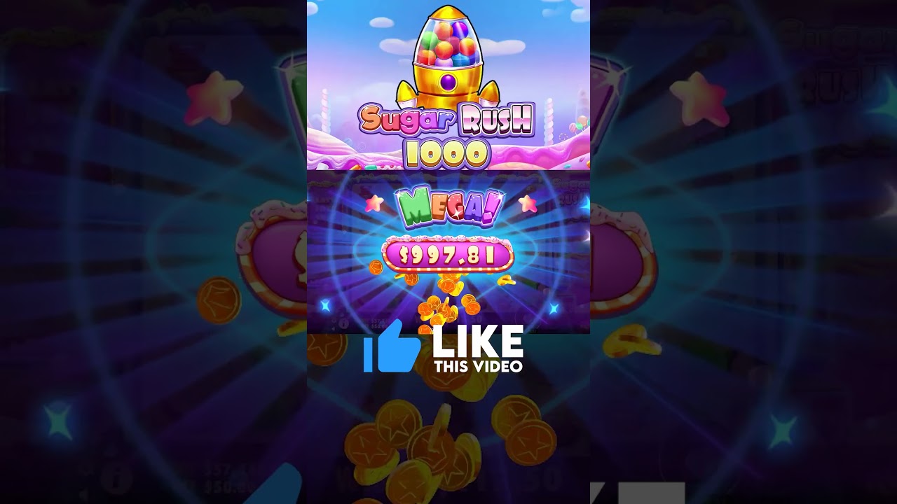 Sugar Rush 1000 slot Big Win! #slot #bigwin #gambling Video