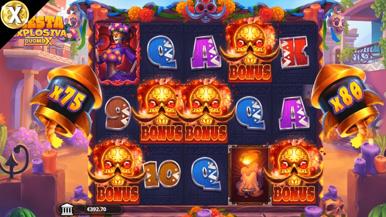 EPIC Big WIN New Online Slot Fiesta Explosiva DuoMax Bang Bang Games (Casino Supplier) Video