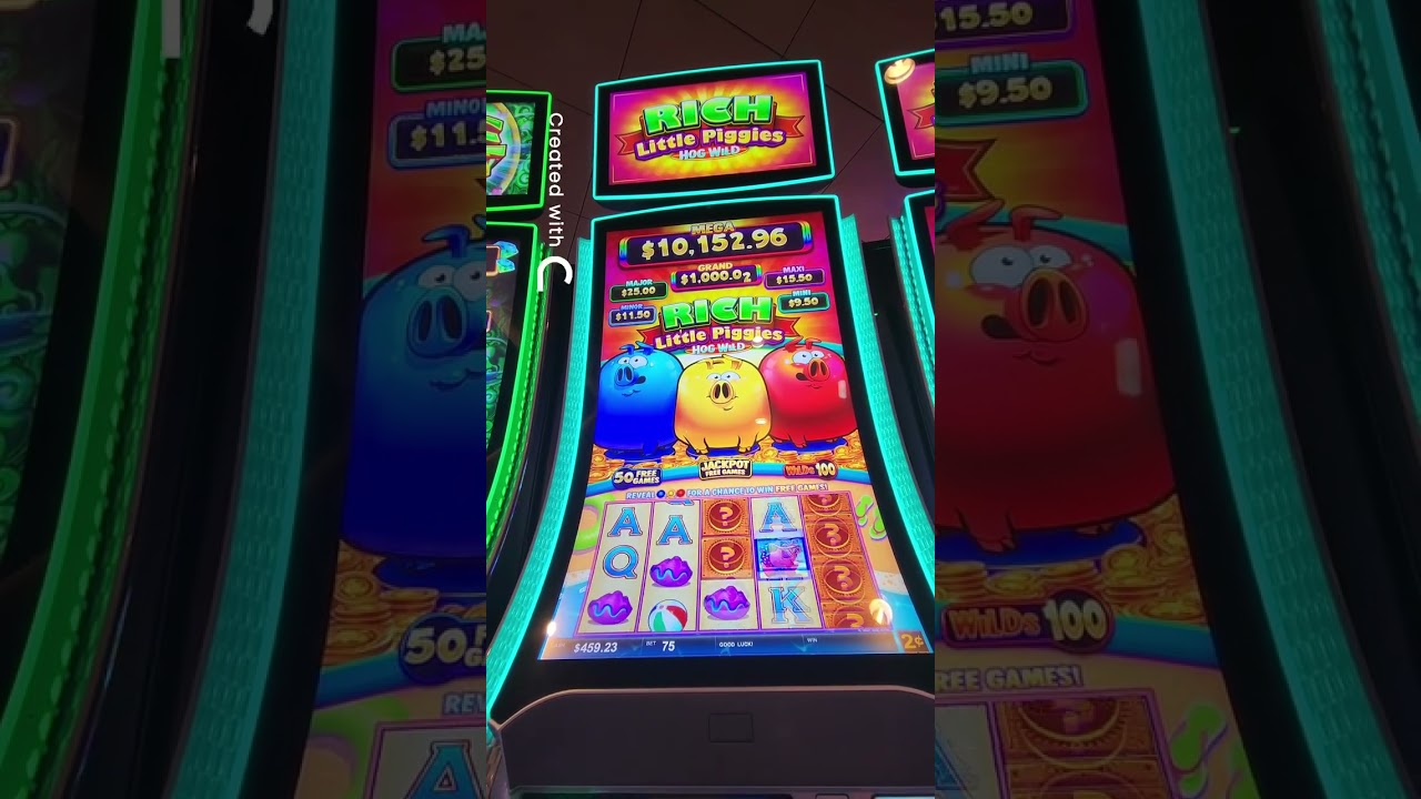 AP - Rich Little Piggies Slot Machine JACKPOT! HUGE Wins! Video