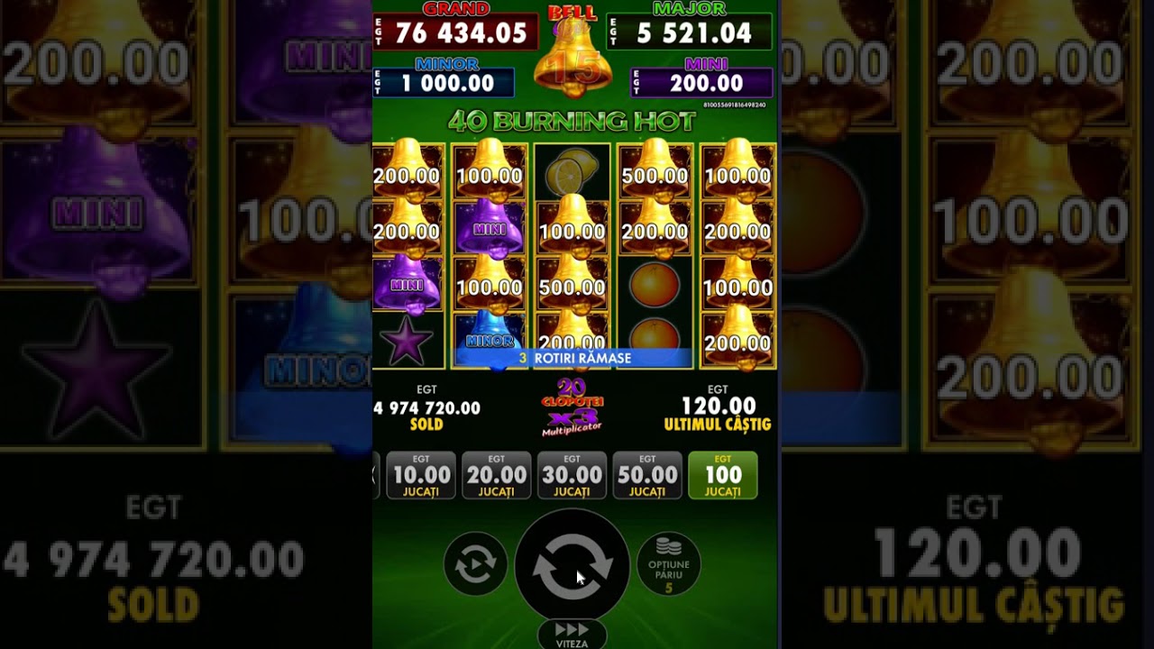 Burning Hot Bell Big Win Slot Lucky Spin Shorts Video