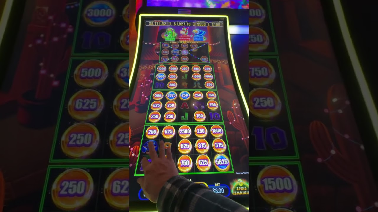 Big win on piñata pays slot machine at Red Hawk Casino Video