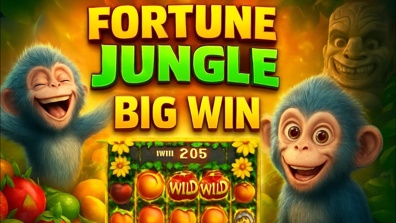 FORTUNE JUNGLE BIG WIN | Crazy Monkey Slot Game | Mega Bonus Spin | Fruit Jungle Fun 2025 Video