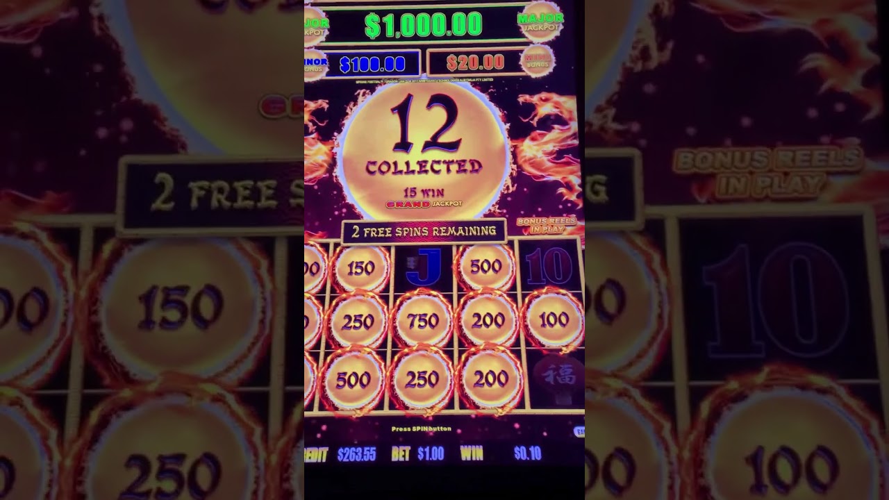 BIG WIN on Maxed Out Dragon Link Spring Festival Bonus! #slot #casino #shorts Video