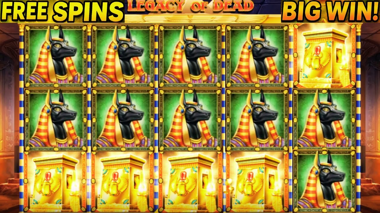 Epic Free Spin BIG WIN on Legacy of Dead Slot Machine! Video