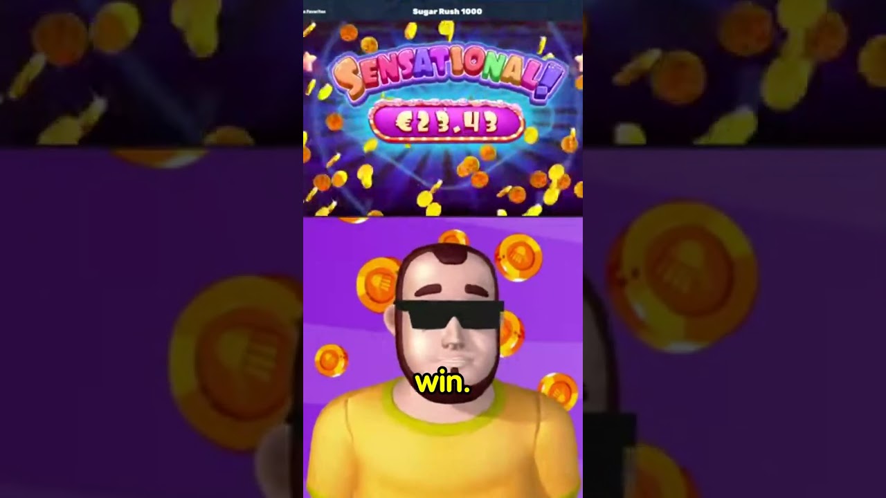 Sugar Rush 1000 BIG WIN HOLY MOLY! #slot #bigwin Video