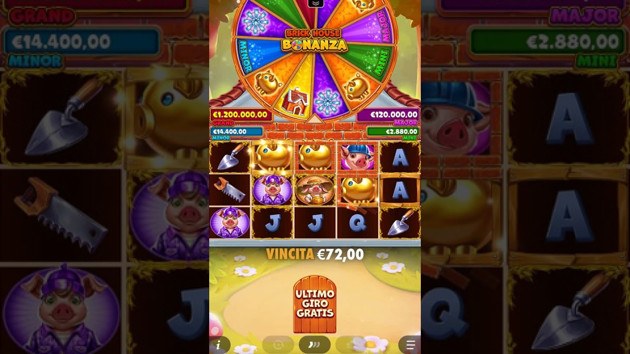 Brick House Bonanza – BIG WIN! Slot Gameplay Video