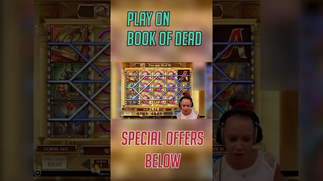 Big win on Book of Dead slot bigwin bookofdead Video