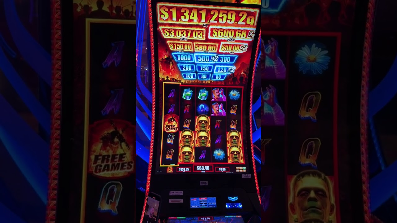 Frankenstein Slot Machine BIG WIN Session! Video
